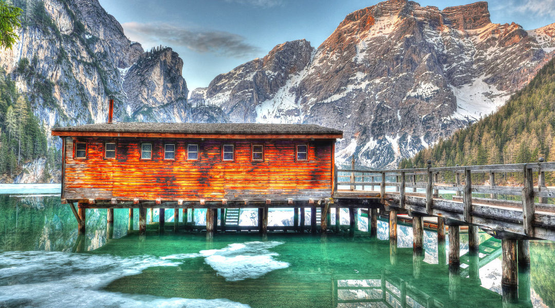 cabin, mountain, peaceful, remote