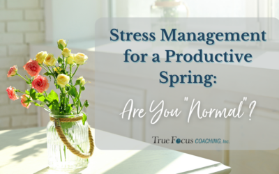 Stress Management for a Productive Spring: Are You “Normal”?
